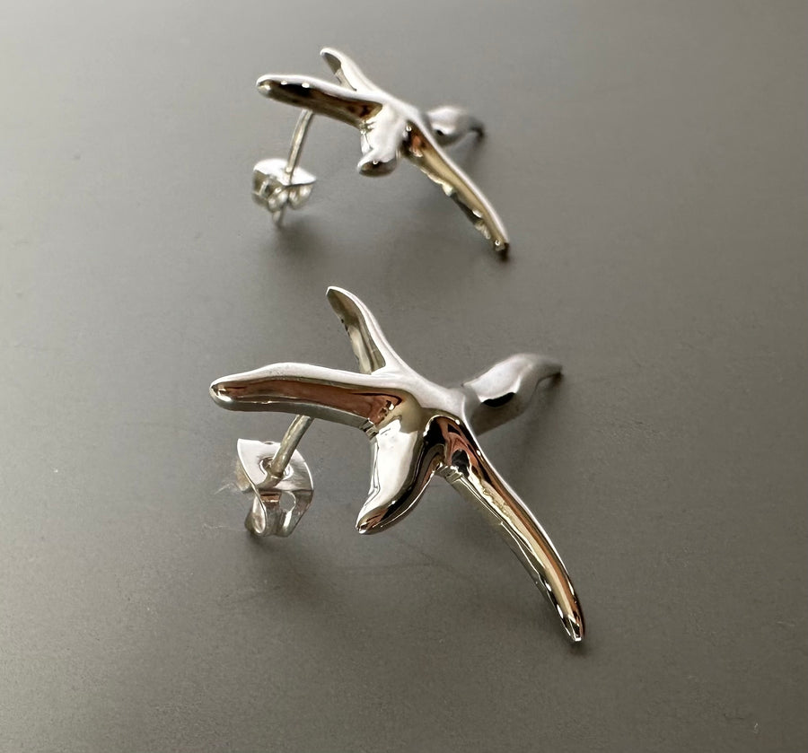 STARFISH silver earrings