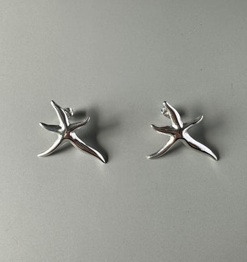 STARFISH silver earrings