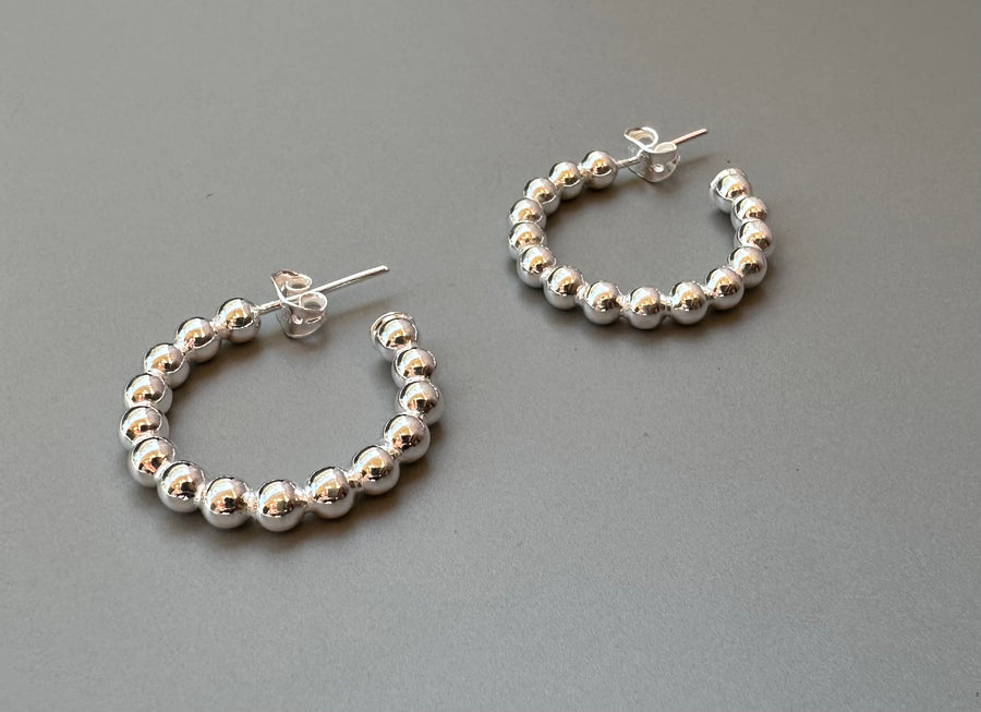 SPHERES silver earrings