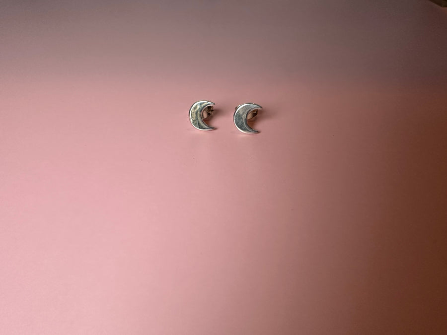 MOON silver earrings