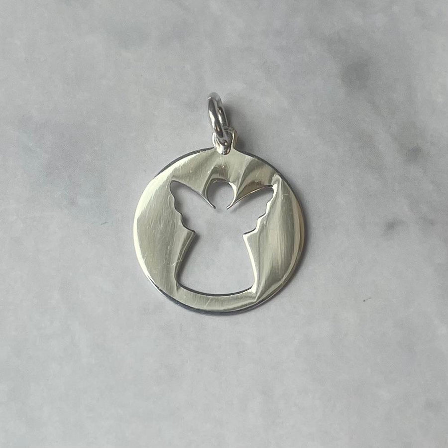 ANGEL SILHOUETTE silver pendant