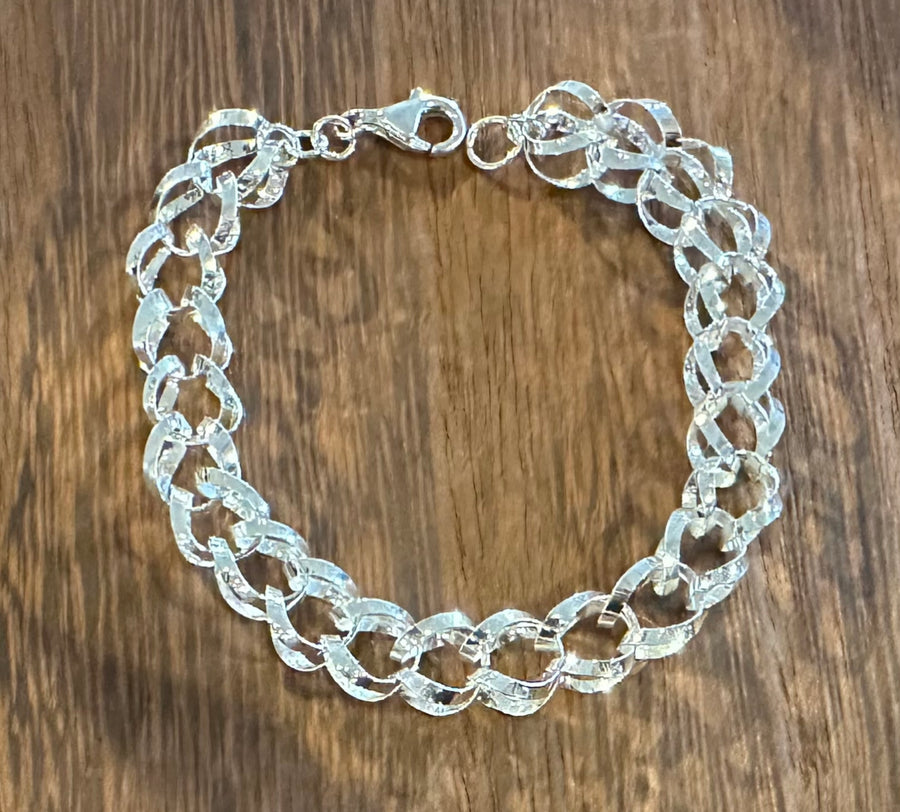 BUBBLE LINK silver bracelet