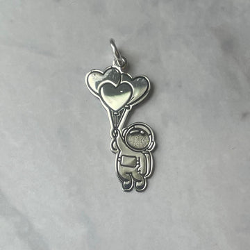 SPACE LOVE silver pendant