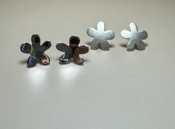 FLOWER silver earrings