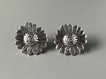 SUNFLOWER silver earrings