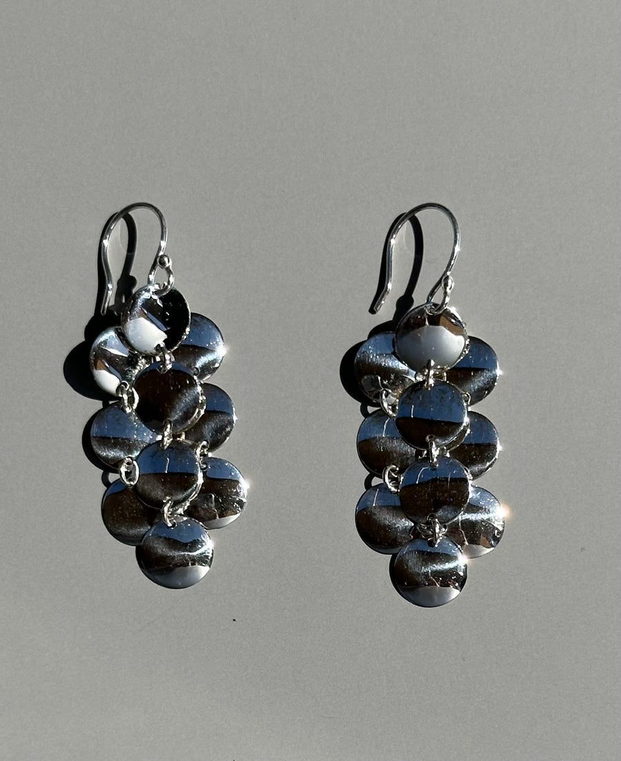 MIRRORS silver earrings