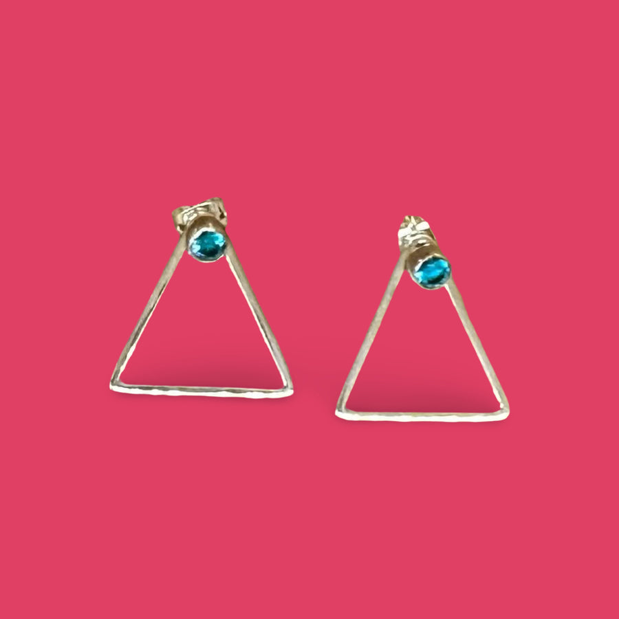 TRIANGLE STUD sulver earrings