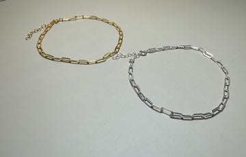 PAPERCLIP Chain anklet