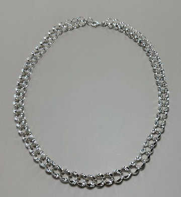 BUBBLE LINK sterling silver necklace