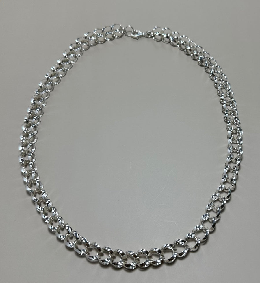 BUBBLE LINK sterling silver necklace