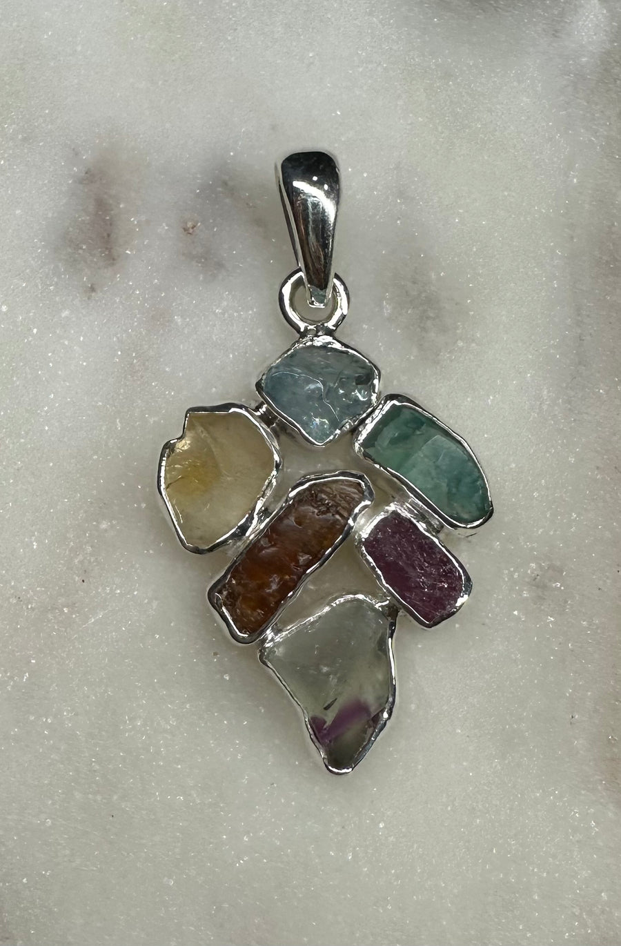 GABRIEL PEÑA GEMSTONE silver pendants