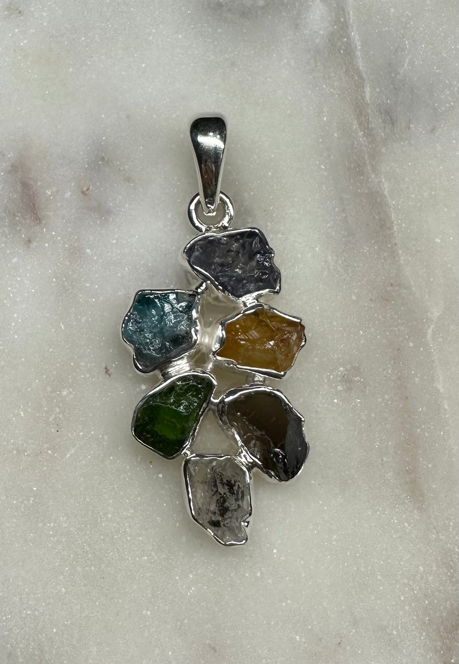 GABRIEL PEÑA GEMSTONE silver pendants