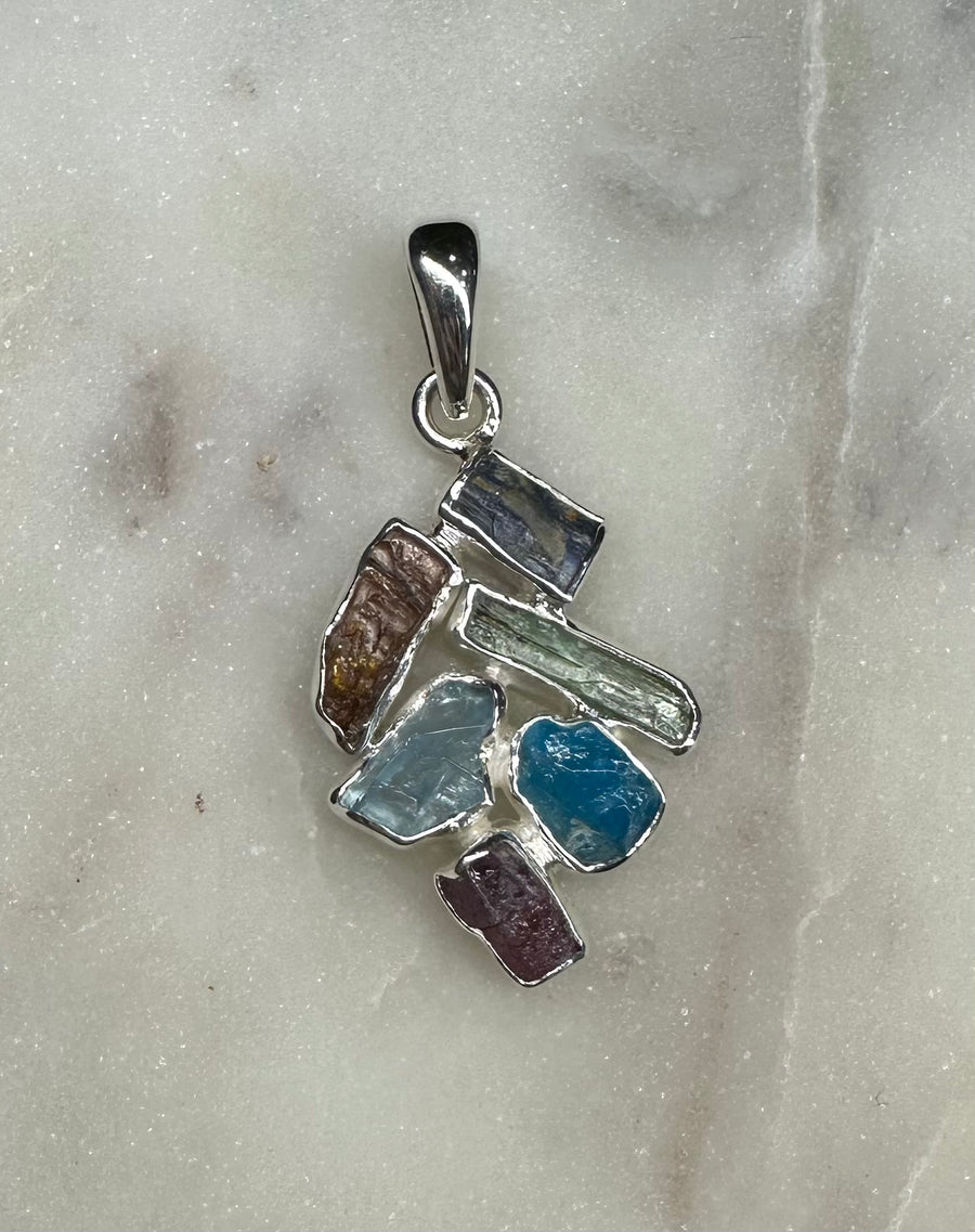 GABRIEL PEÑA GEMSTONE silver pendants