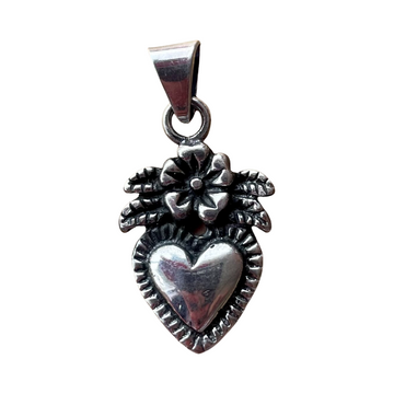 Fridas Heart silver pendant