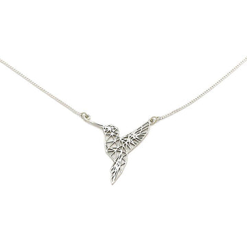 HUMMINGBIRD Laser silver necklace