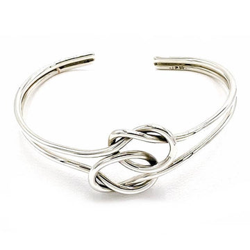 Double Knotted silver cuff