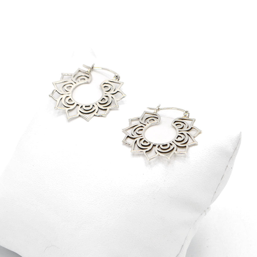 MANDALA silver earrings