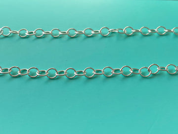 Circles silver chain