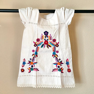 Puffy Sleeve embroidered Girl's dress
